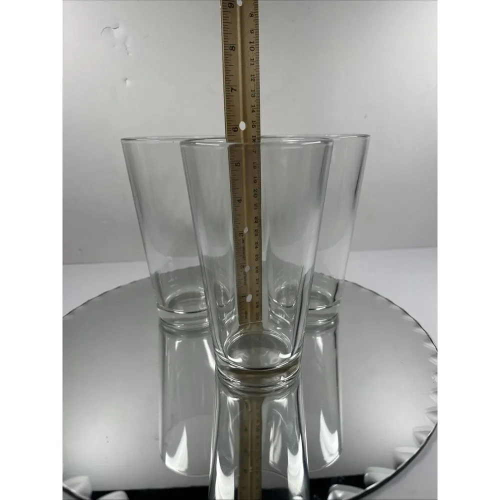 3 BEER/DRINK GLASS 16 oz HEAVY DUTY 6" TALL MIXING COCKTAIL (3 GLASSES) - Picture 3 of 4